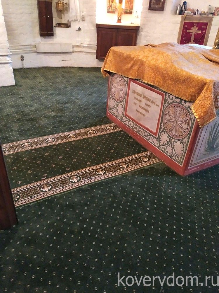 Ковровая композиция в храм зеленая 40098