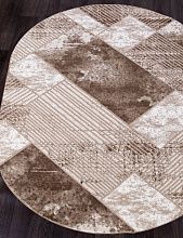 Овальный ковер коричневый MARDAN 5024A VIZON SHRINK / BROWN Овал