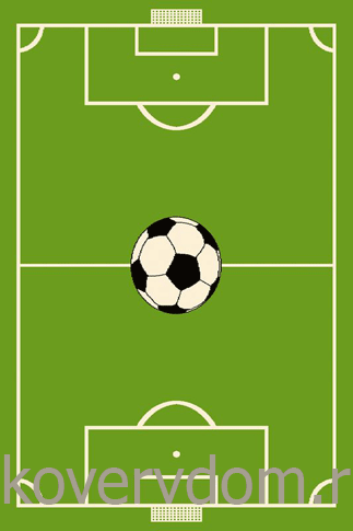 Ковер детский FUNKY HOP lime Футбольное поле Лиги Чемпионов