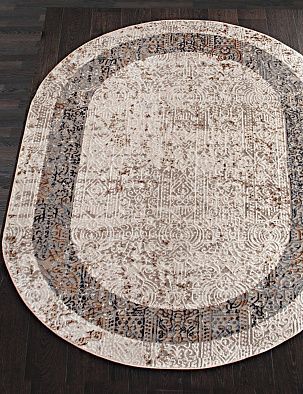 Ковер RODOS 7442A L.BLUE / CREAM Овал