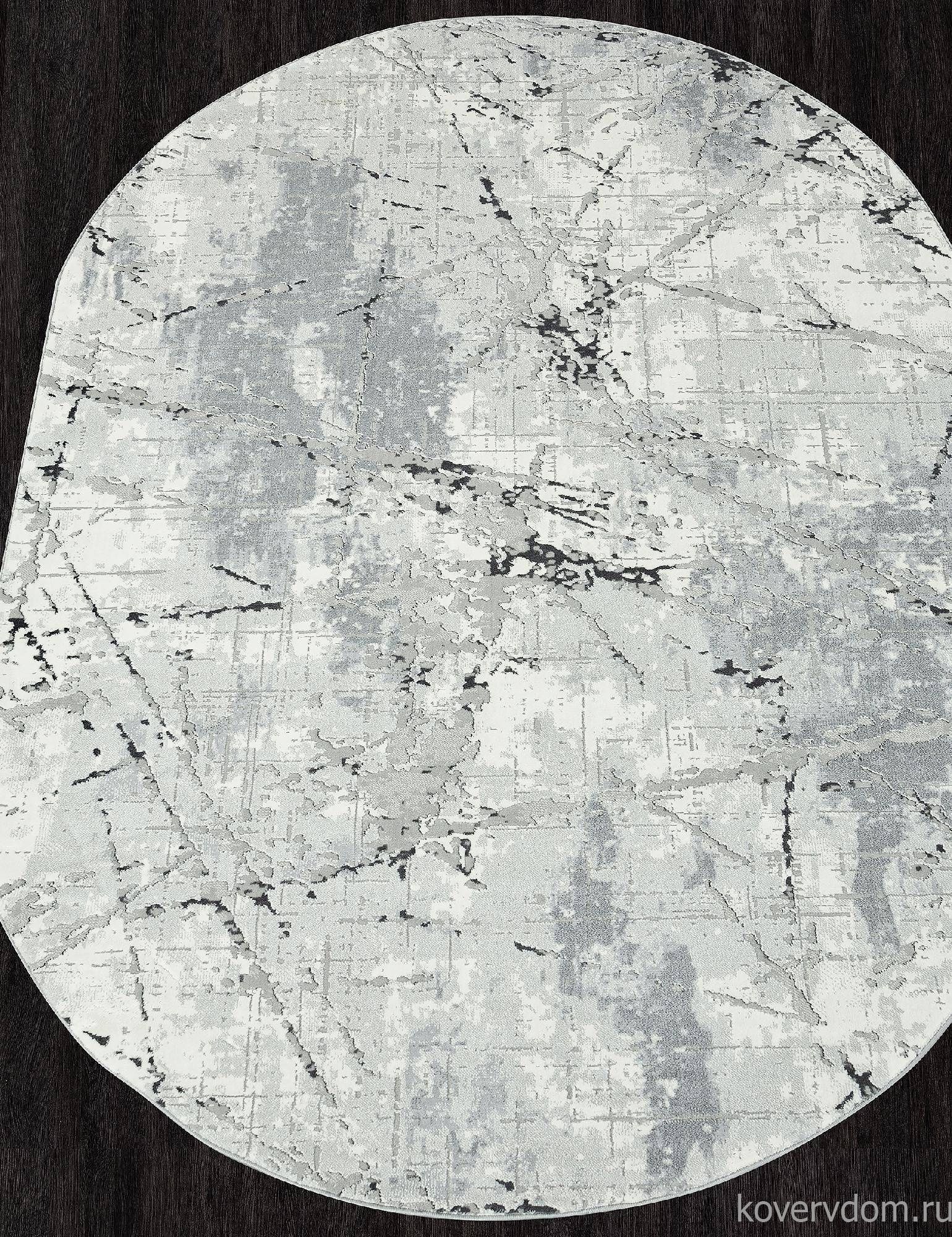 Ковер NENSI GL039G GREY / GREY Овал