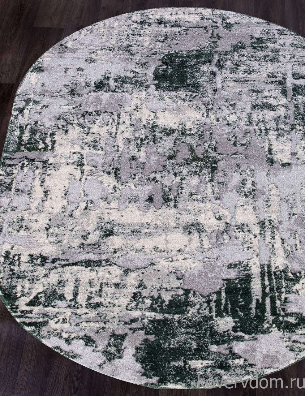 Ковер MARDAN 5022A COKEN D.GREY / GREEN Овал