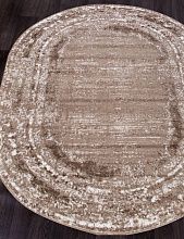 Овальный ковер коричневый MARDAN 1280A VIZON SHRINK / BROWN Овал