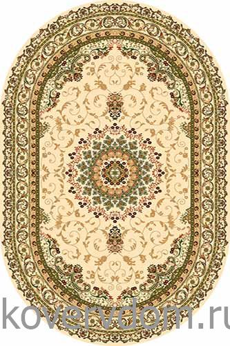 Ковер IZMIR d027 CREAM-GREEN Овал