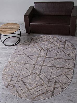 Ковер LIMAN F480 GRAY-BEIGE Овал