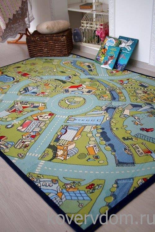 Детский развивающий ковер PTT Sorona Веселая деревушка  