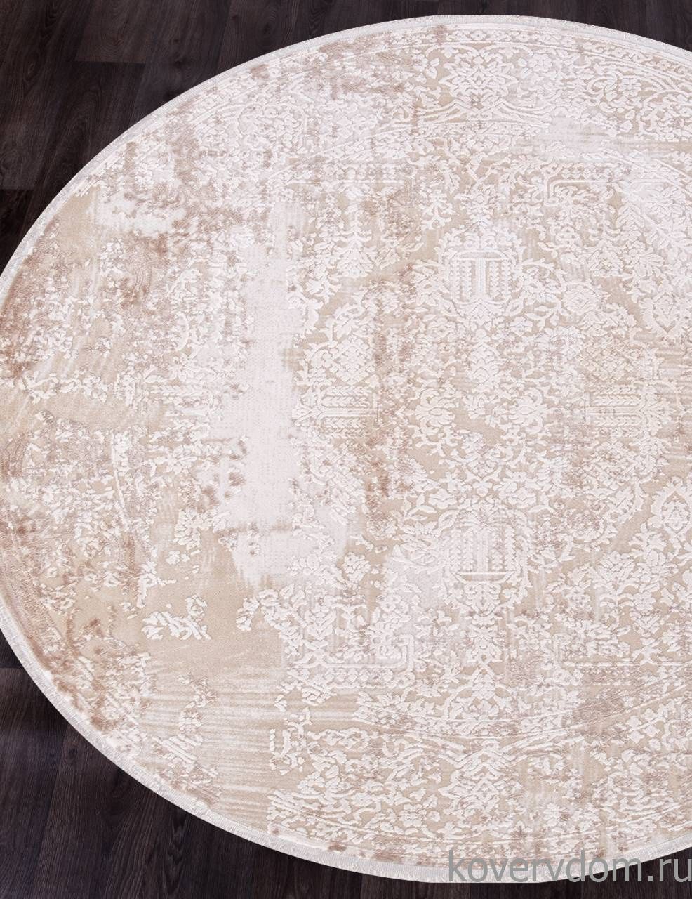 Ковер ALLURES 12216 CREAM / CREAM Круг