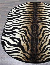 Ковер SUNRISE 2 D053 BLACK-CREAM Овал