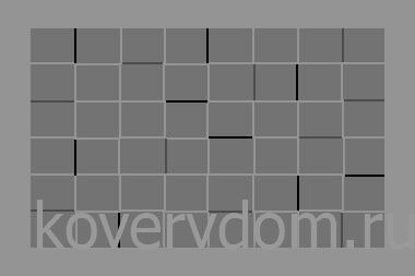 Грязезащитный коврик Modemo 200078 0.5х0.8 серые квадраты