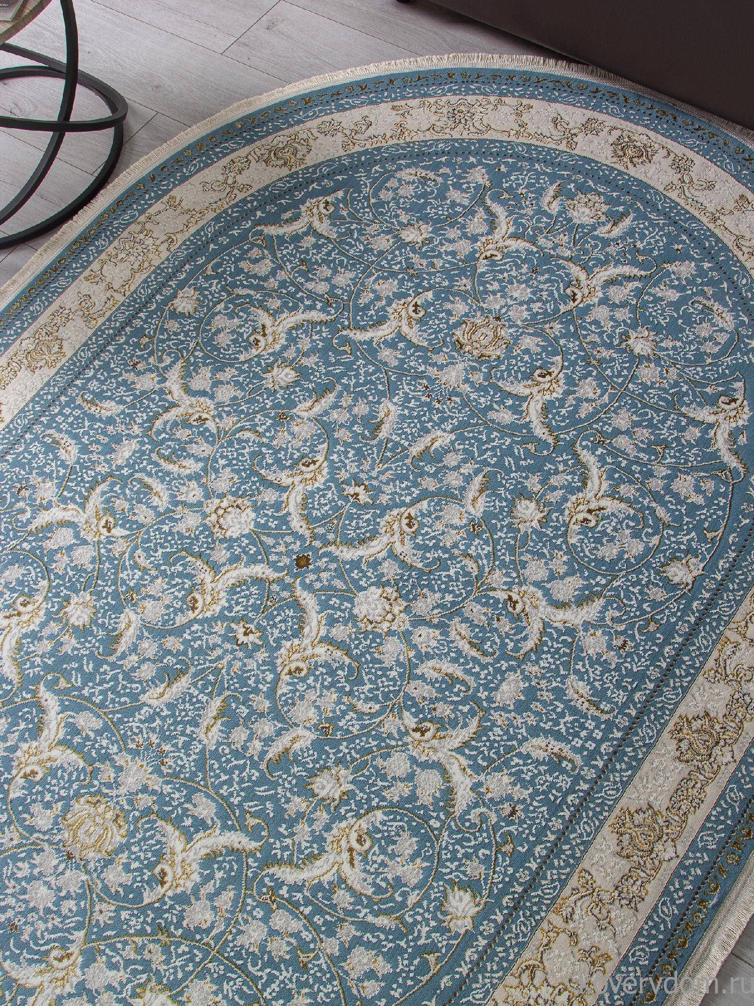 Ковер ZARINA M101B BLUE / BLUE Овал