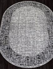 Ковер PALERMO F292 DARK GRAY Овал