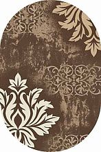 Овальный ковер коричневый MEGA CARVING D272 BROWN Овал