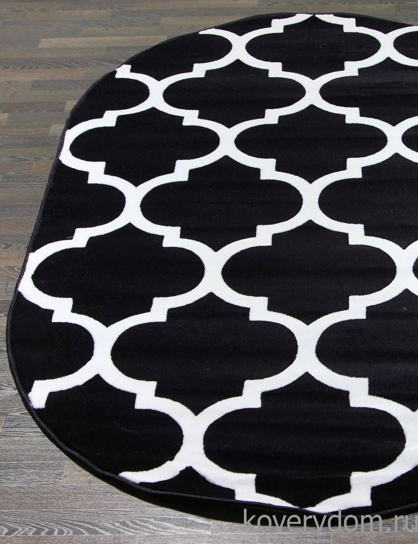 Ковер MEGA CARVING WK d422 DARK NAVY Овал